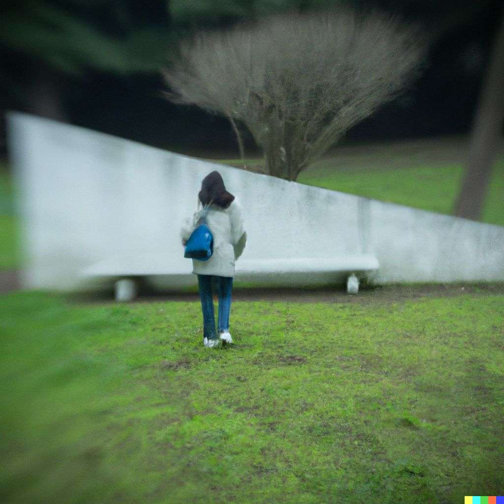a representation of anxiety, photograph, extreme tilt shift